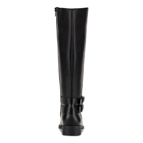 STYLE & COMPANY Womens Black Buckled Maliaa Round Toe Block Heel Riding Boot 8 M - Picture 2 of 4